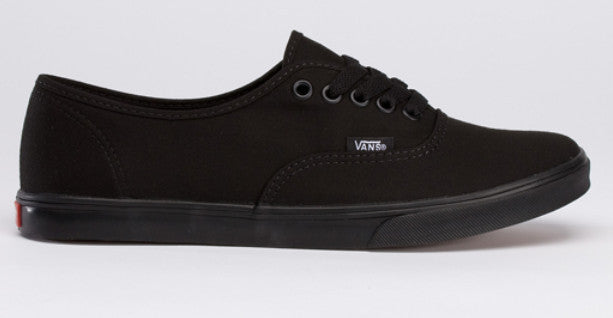 vans black canvas shoes