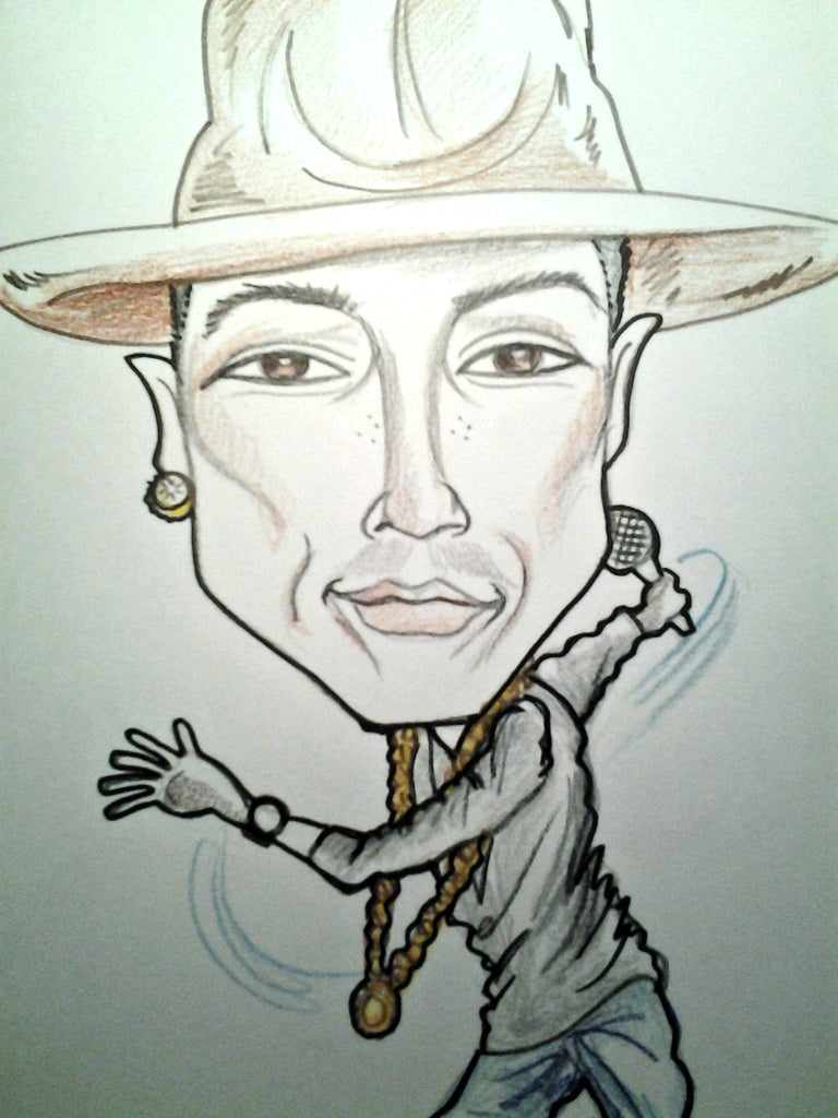 pharrell hat happy cartoon