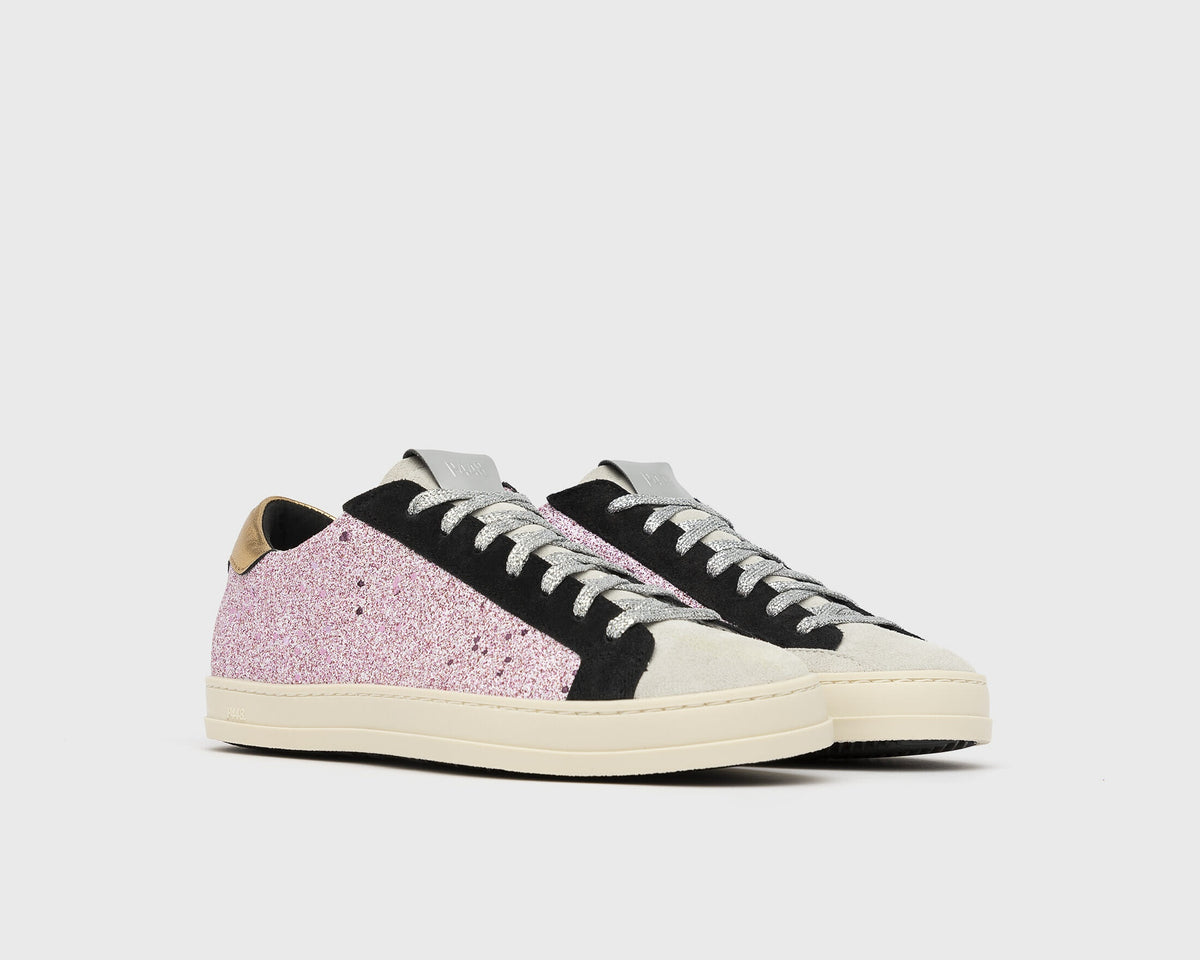 glitter pink sneakers