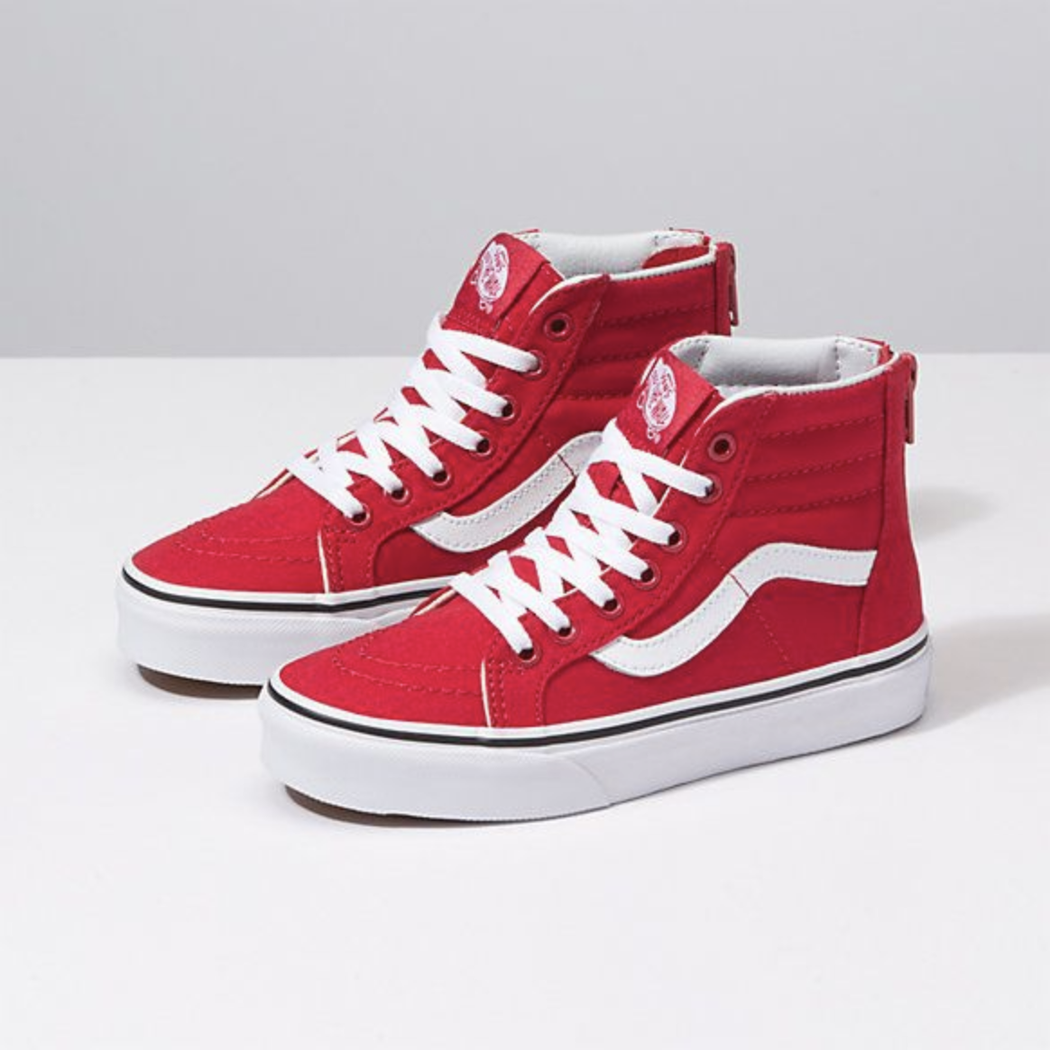 red and white vans kids