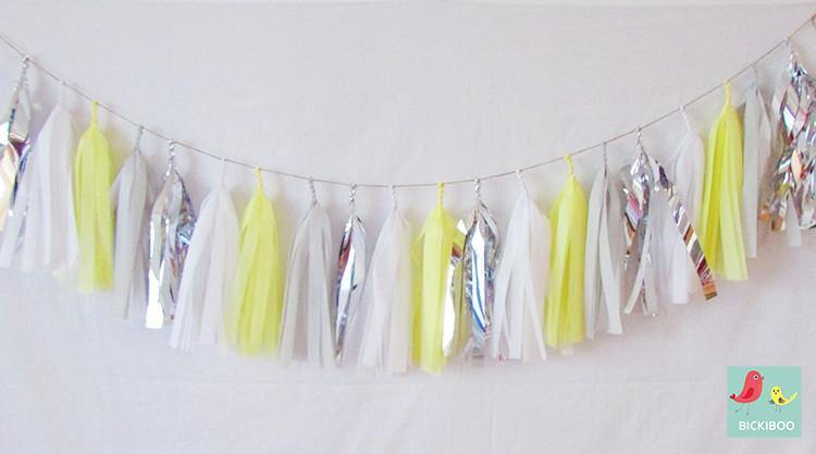 grey tassel garland