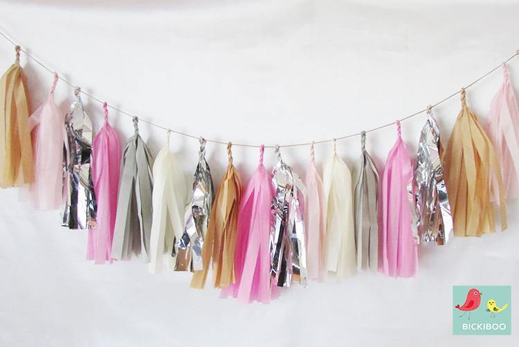 tissue paper tassels