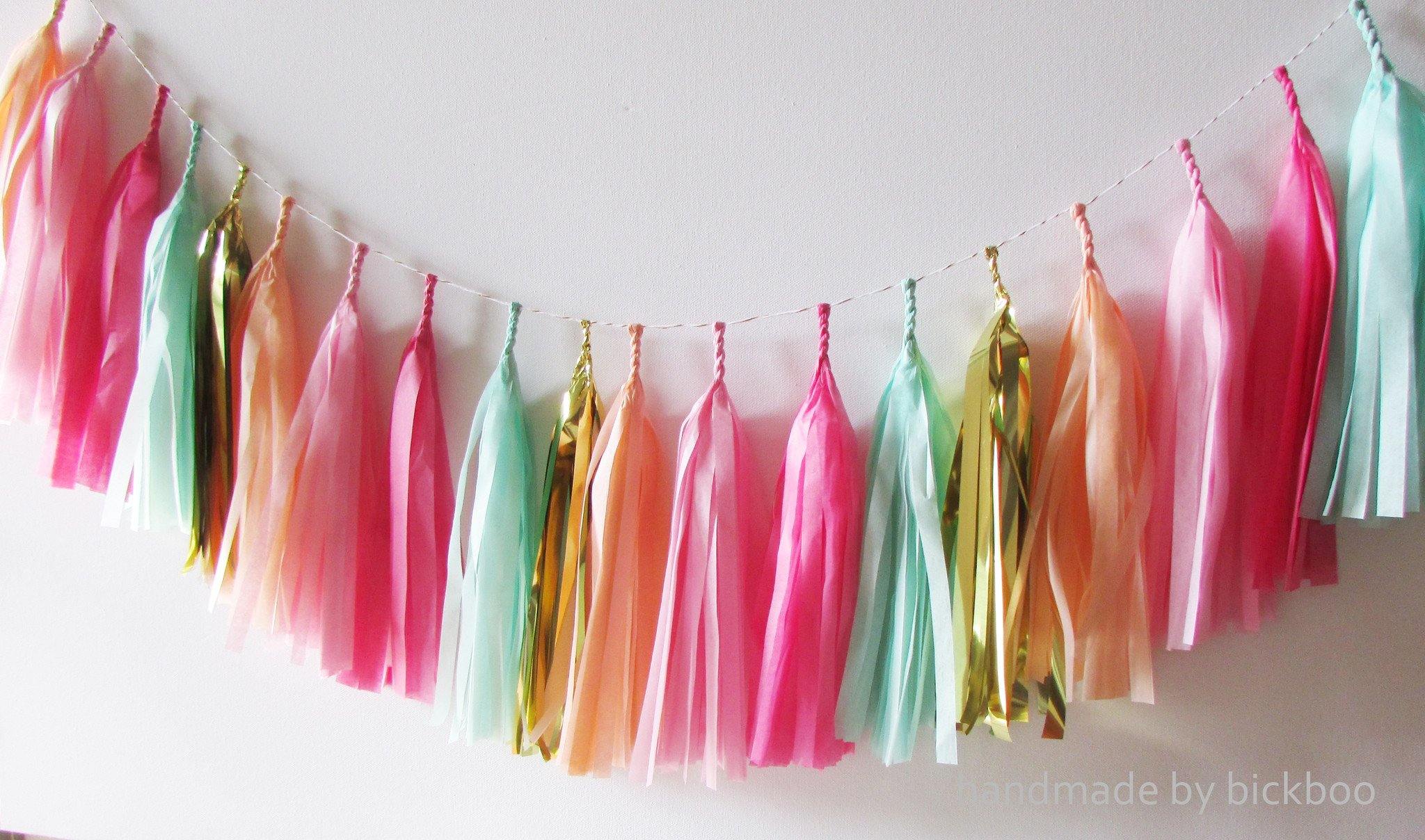 tissue paper tassels