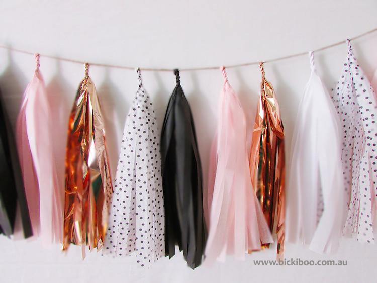 tissue paper tassels