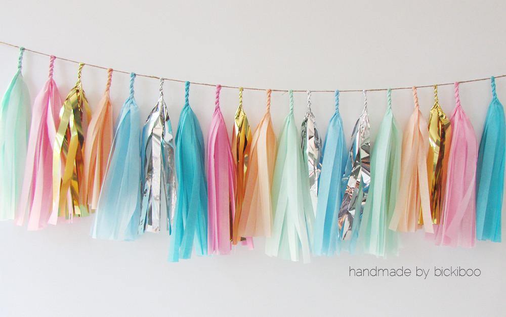 tissue paper tassels