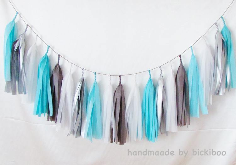 grey tassel garland