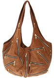 Halle Tote Rust Suede