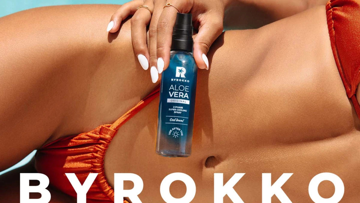 Aloe Vera chłodzący spray do twarzy i ciała z kwasem hialuronowym - BYROKKO