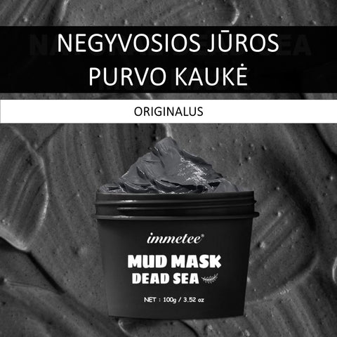IMMETEE Negyvosios Jūros Purvo Kaukė su alijošiumi ir ramunėlėmis | Dead sea Aloe Vera mud mask - AurelijosSPA