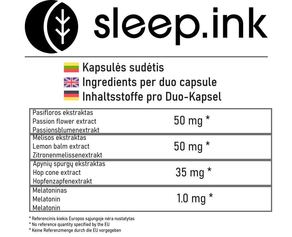 Sleep.ink | Schlafgetränk mit Melatonin-Zusammensetzung - AurelijosSPA