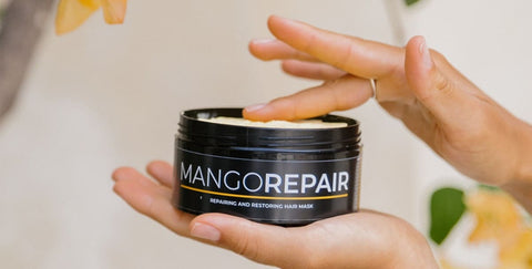 BYROKKO Mango Repair Hair Mask, Mascarilla capilar regeneradora con mango y manteca de karité