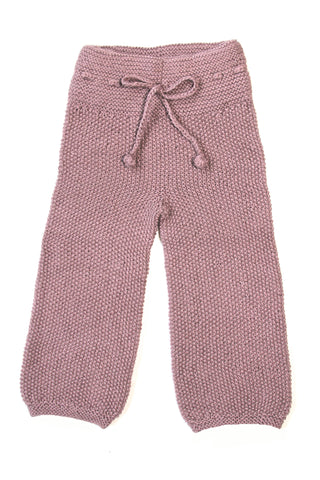 Baggy Children Knitted Pants - Lilac