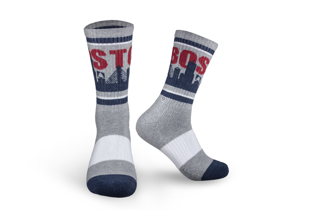 The Official Boston Skyline Socks for Patriots and Red Sox Fans - Gear ...