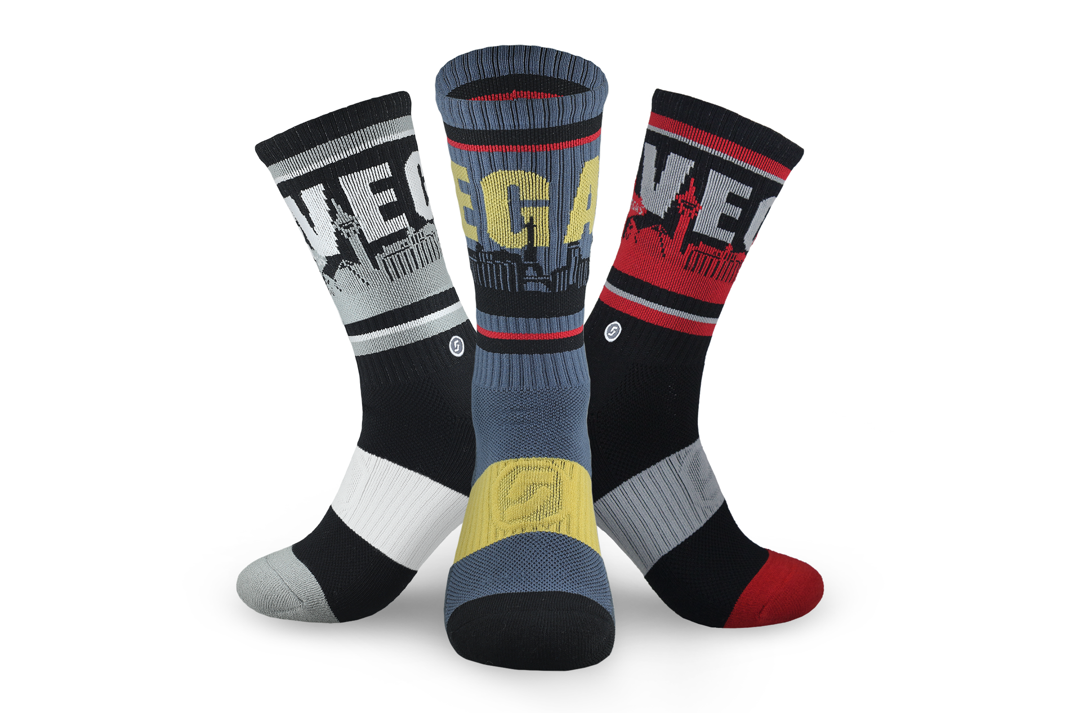 The Official Las Vegas Skyline Socks for UNLV Rebels Fans
