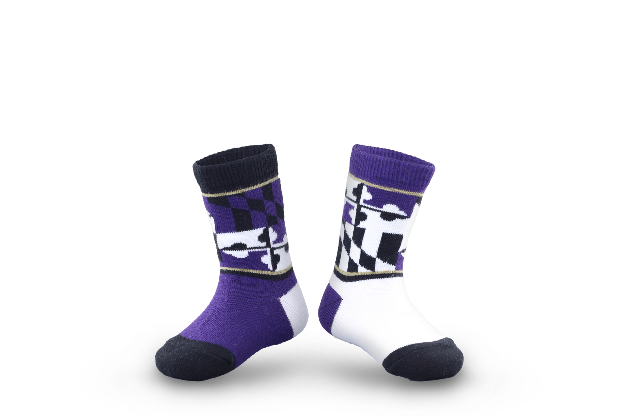 Official Baltimore Skyline Socks for Ravens, Orioles, and Terps