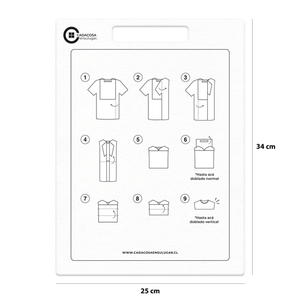 Set 4 Tablas de Acrílico para Doblar Ropa Cada Cosa En Su Lugar® - Cada  cosa en su lugar