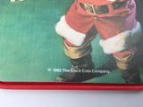 9070 - C - Set of 3 Coca-Cola Santa Coasters + 1 Bonus , Square Design , Made in Ocala Florida by Conimar Inc. -