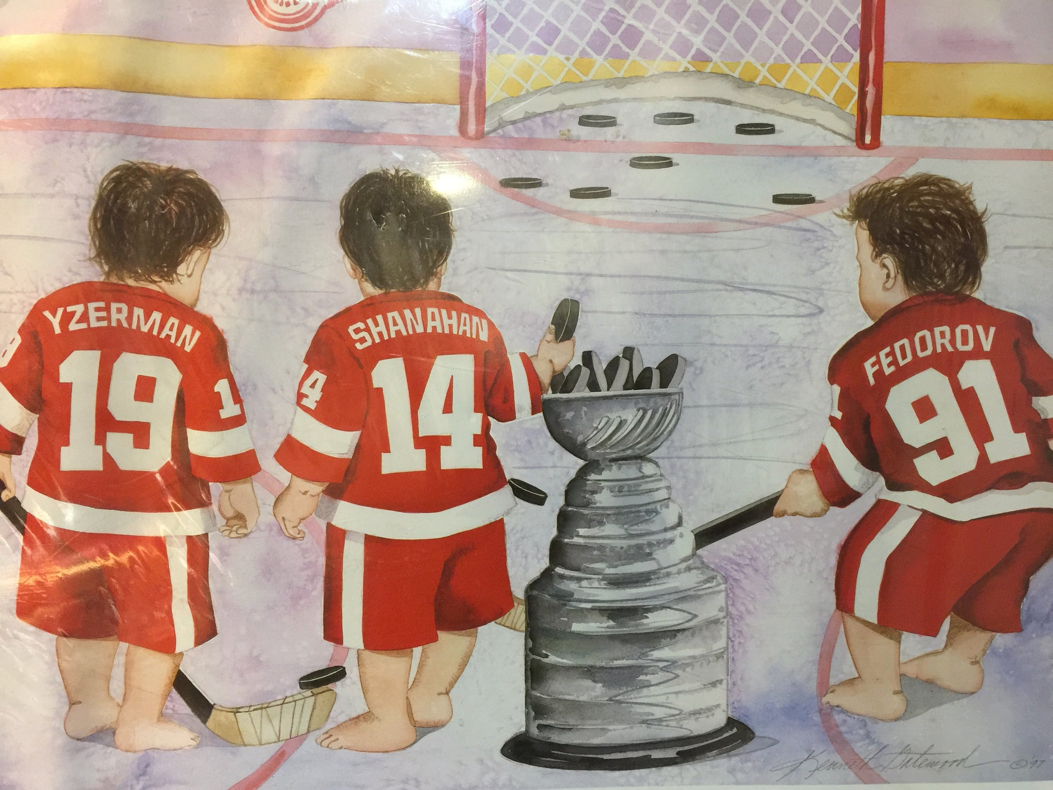 Stanley Cup Kids Fine Art Print by Kenneth Gatewood at