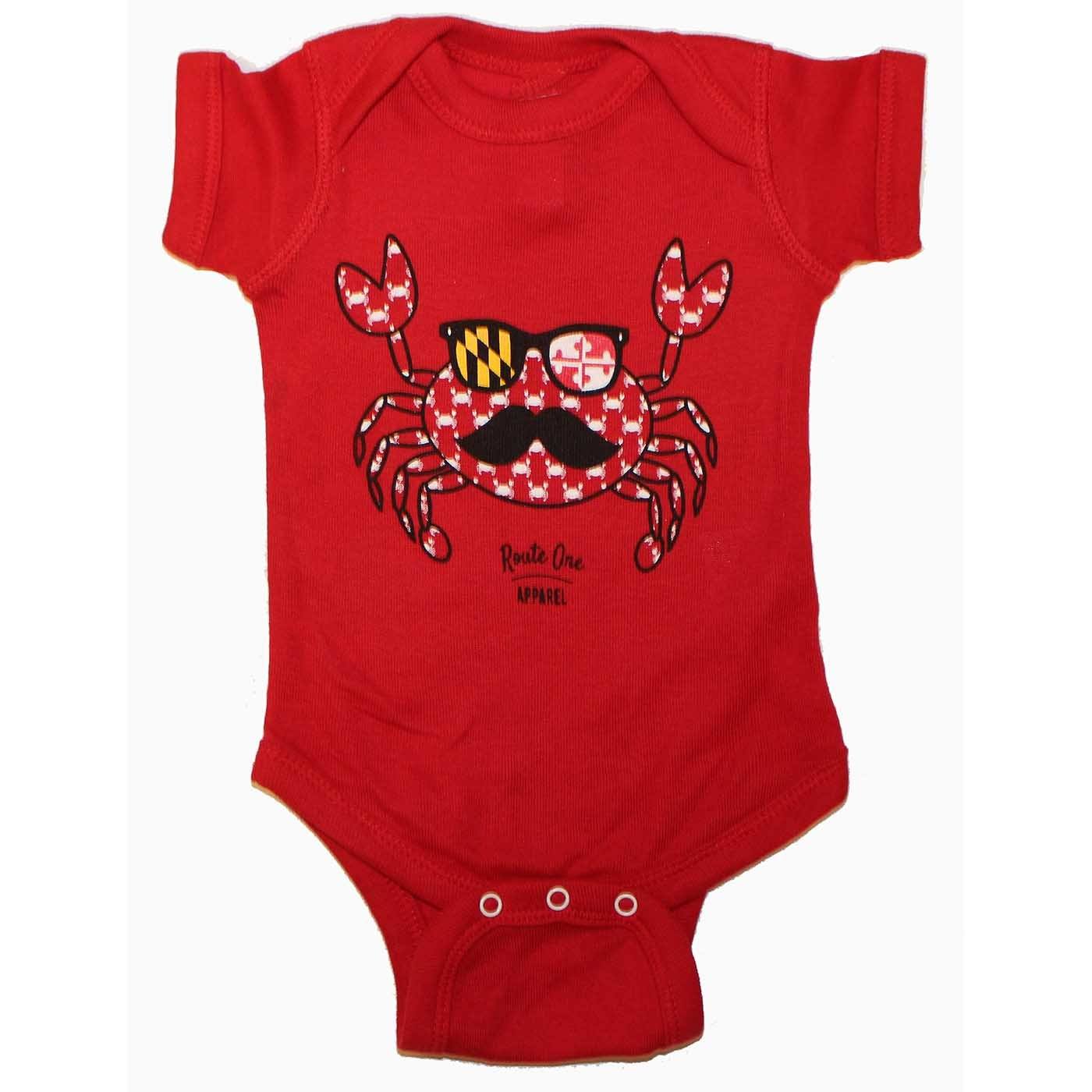 Fun Crab Disguise (Red) / Baby Onesie | Route One Apparel