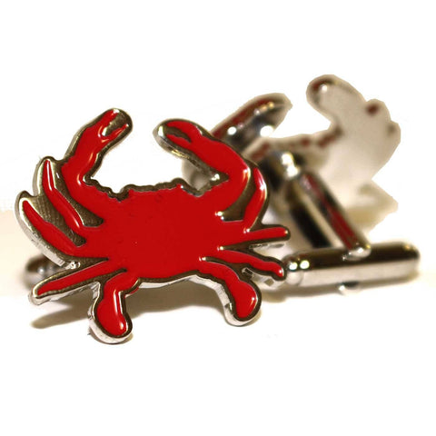 Red Crab / Enamel Cufflinks – Route One Apparel