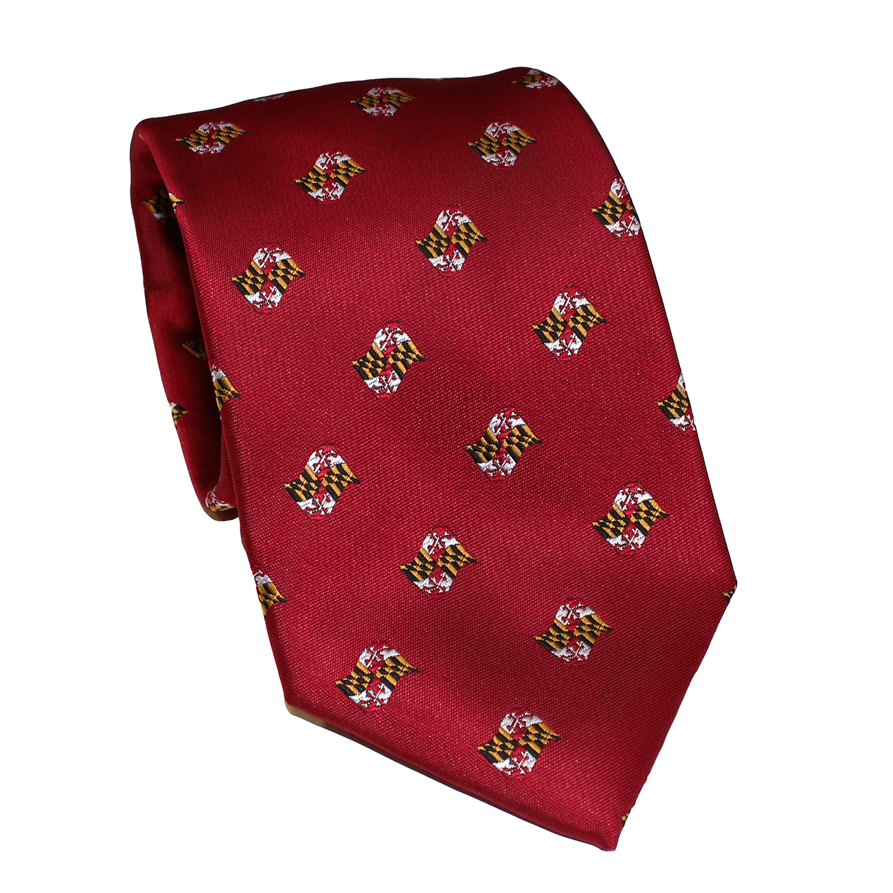 Embroidered Waving Maryland Flag (Red) / Tie | Route One Apparel