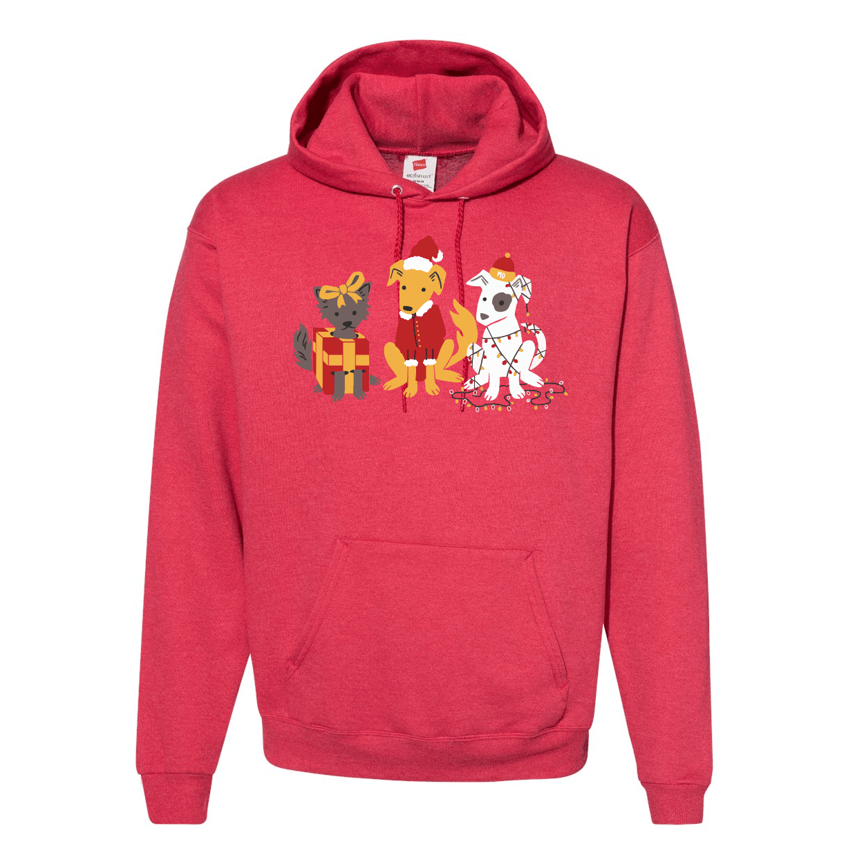 Happy Howl-idays (Heather Red) / Hoodie