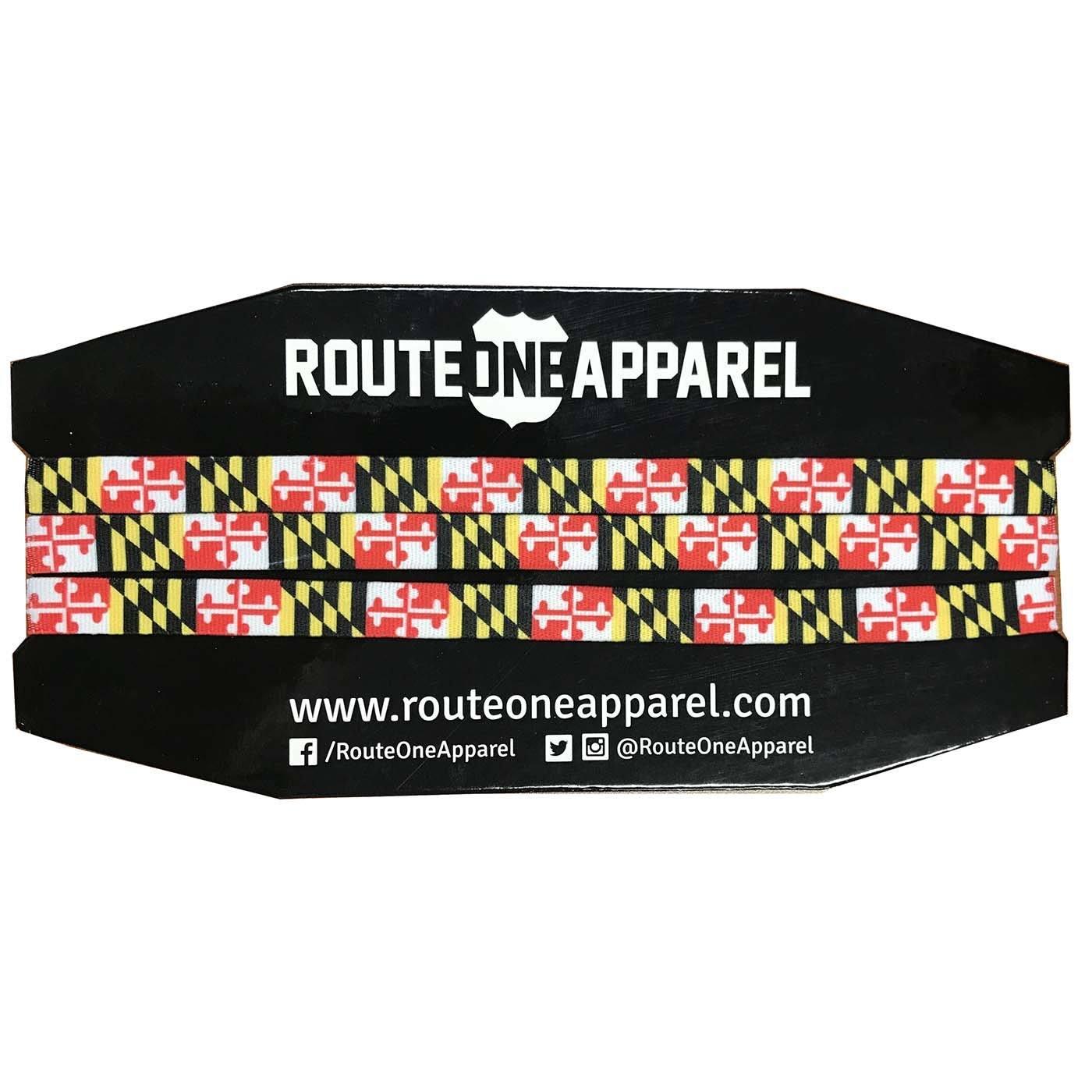 Maryland Flag 3-Piece / Thin Athletic Headband