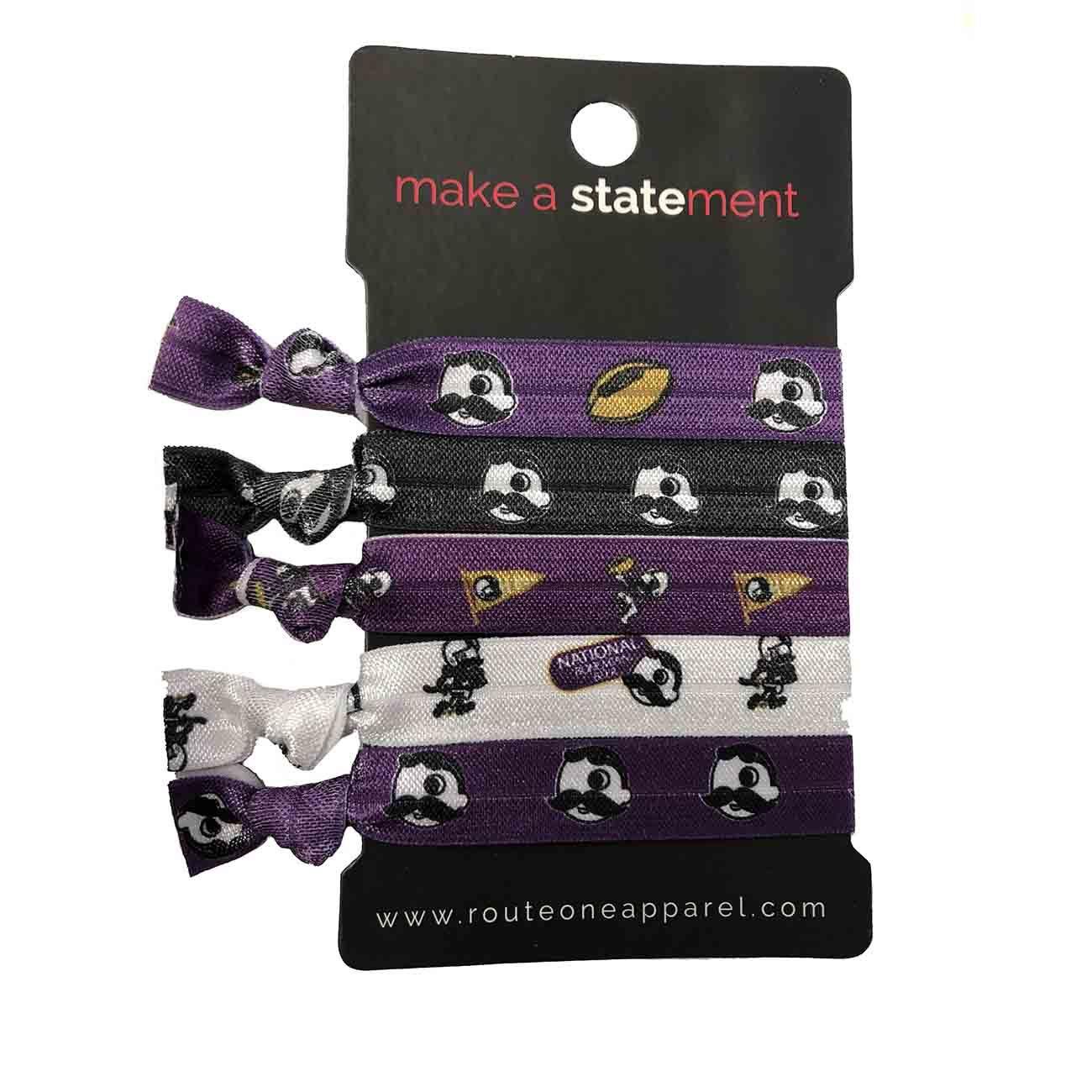 Natty Boh Football / 5-Piece Hair Tie Set