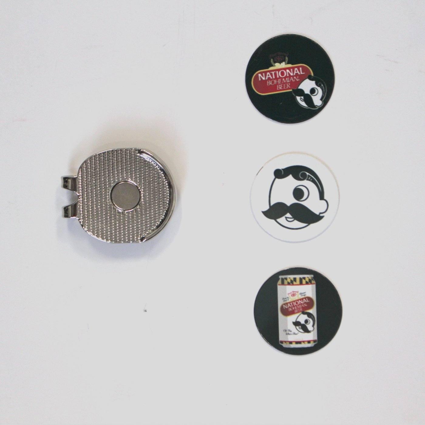 Natty Boh / Hat Clip with Magnetic Ball Marker