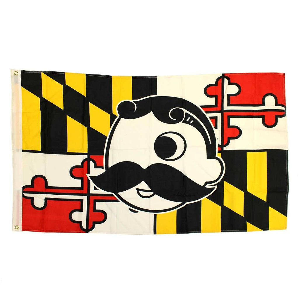 Maryland Flag With Natty Boh Logo Horizontal Flag Route One Apparel