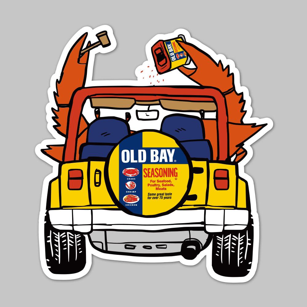 Image of OLD BAY Crab Off Roadin' / Sticker