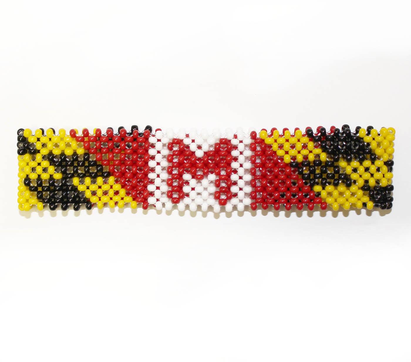 Maryland Flag / Bead Bracelet