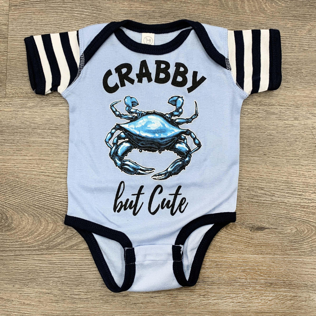 navy blue baby onesie