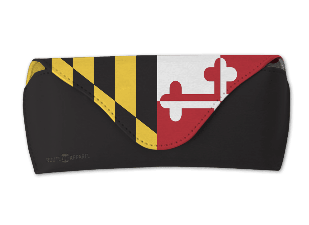 Maryland Flag (Black) / Sunglass Case