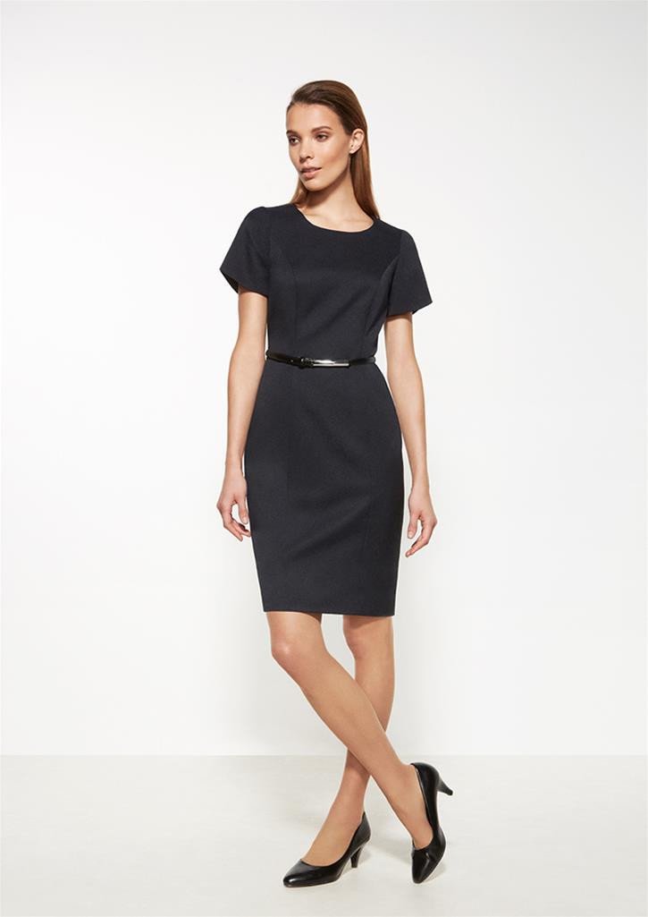 ladies black shift dress