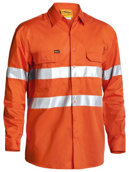 Bisley-Taped-Hi-Vis-Drill-Shirt