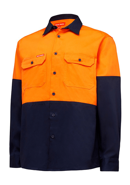 Hard-Yakka-Hi-Vis-Cotton-Drill-shirt