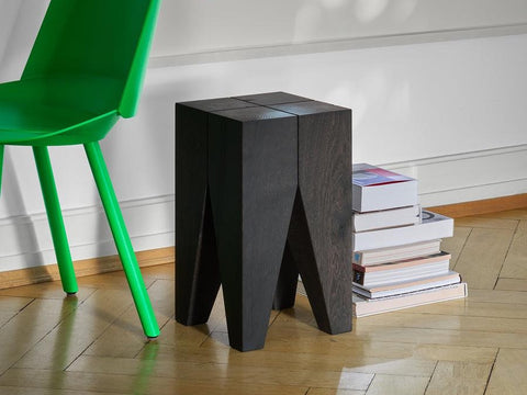 Backenzahn Black Oak Stool by Philipp Mainzer