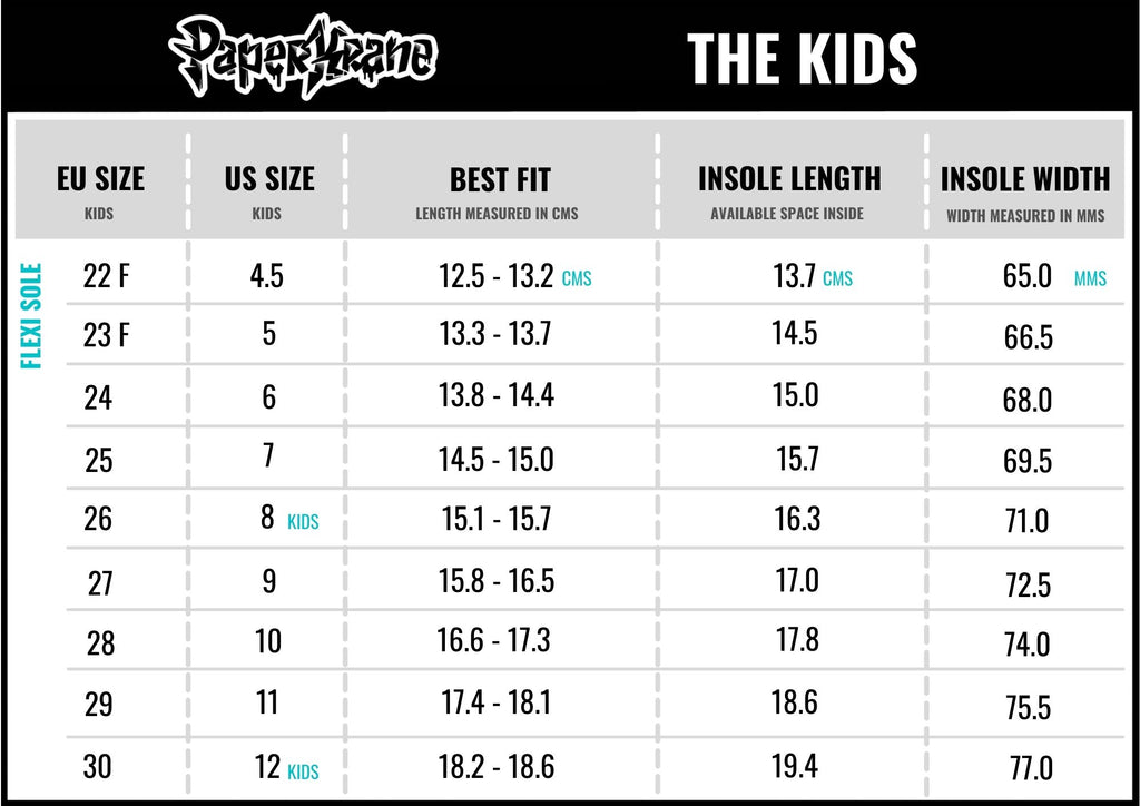 PK SIZING - FIND YOUR SIZE – PaperKrane
