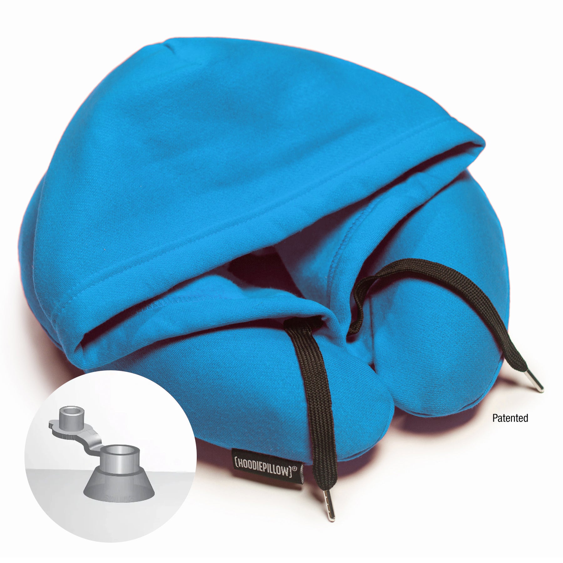 inflatable travel hoodie pillow