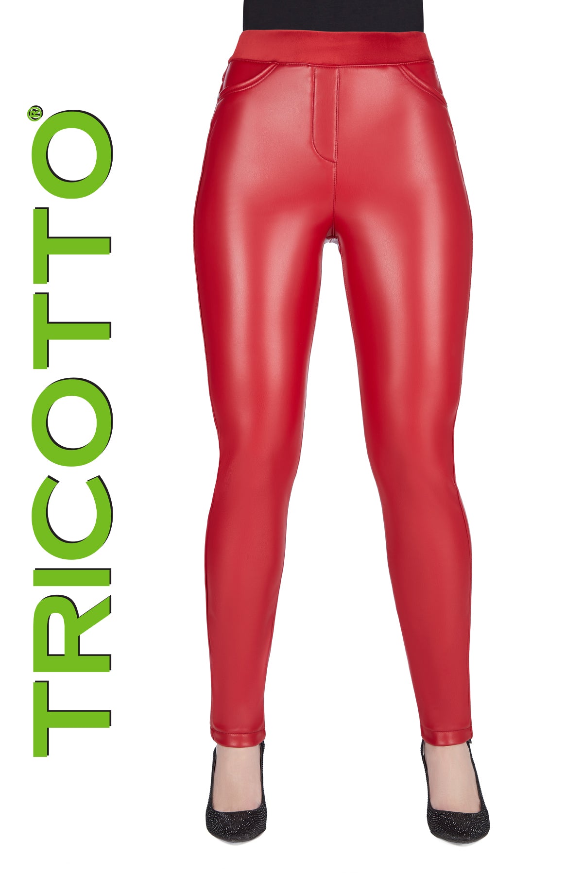 Tricotto Pants-Tricotto Clothing-Tricotto Fall 2023-Vegan Leather Pant