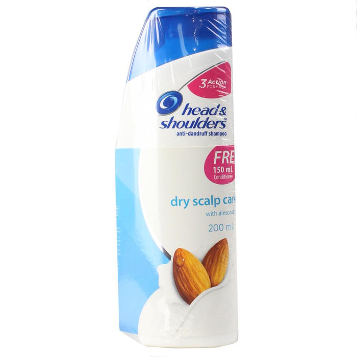 Head Shoulders Shampoo Dry Scalp Care Almond Oil 200ml Free 150ml Conditioner