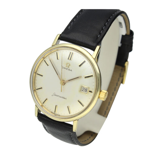 14ct gold capped and stainless steel Seamaster wristwatch. Made 1962