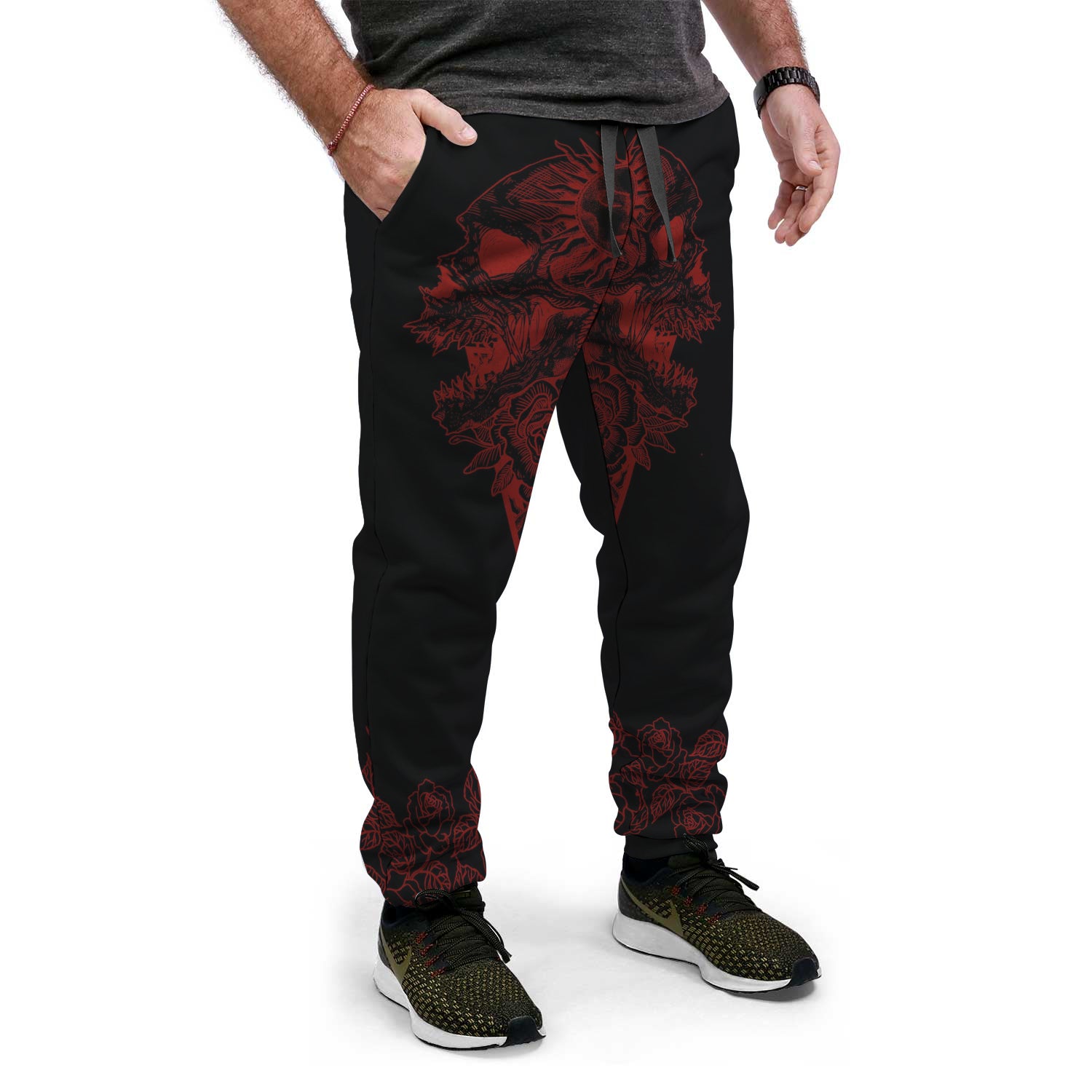 designer black joggers