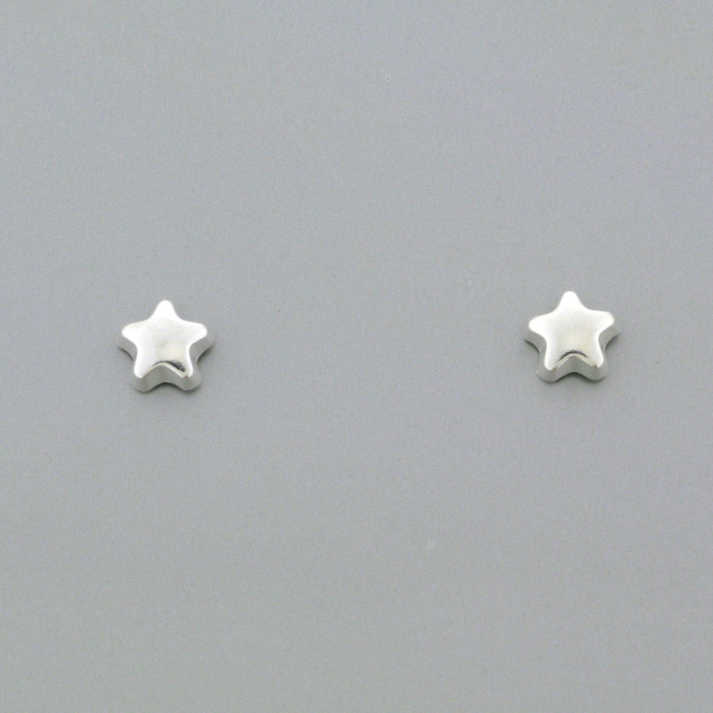 Sterling Silver Screw Back Earrings - Star | Mimosura Jewellery for Kids
