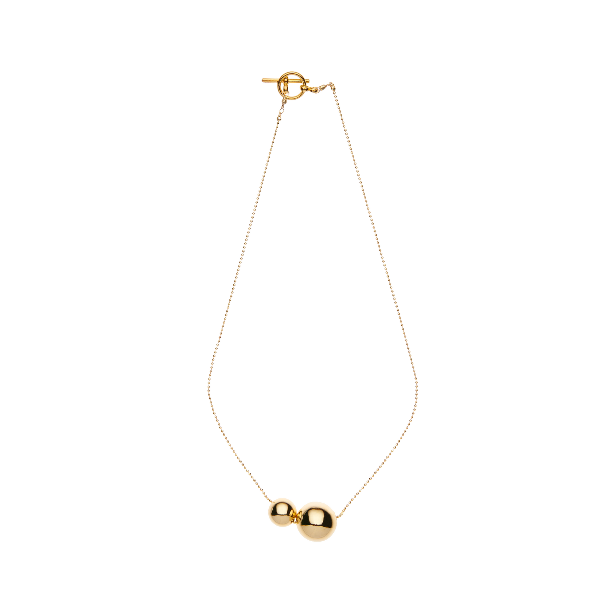 double ball chain necklace | vivien walsh