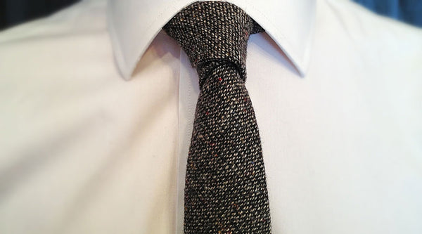 vintage donegal tweed handmade tie