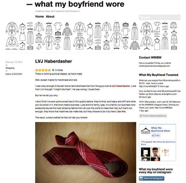 lvj feature on what my boyfriend wore