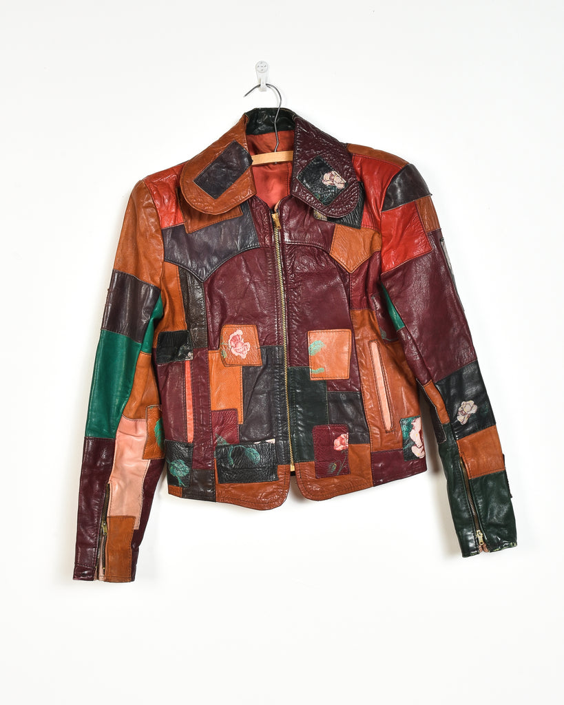 Gandalf 70s Patchwork Leather Jacket – Bustown Modern