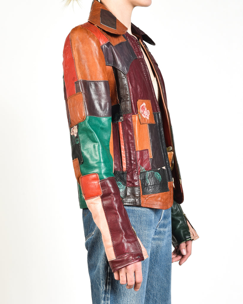 Gandalf 70s Patchwork Leather Jacket – Bustown Modern